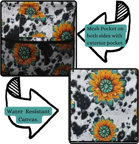 Miniatura 349 de NGIL Bolsa de comestibles reutilizable extra grande plegable de gran tamaño para comestibles, almacenamiento, picnic, playa, Bronco-negro occidental
