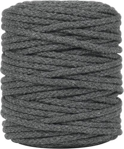 Miniatura 12 de Tenn Well Cordón de macramé de 0.197 in, cuerda de algodón trenzada de 165 pies para colgar plantas de macramé, para colgar en la pared, cuerdas