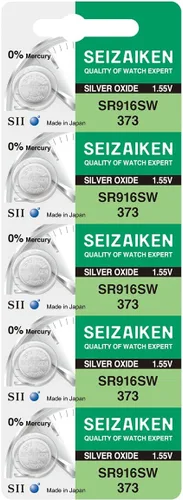 Miniatura 25 de 321 SR616SW - 10 pilas para reloj de óxido de plata sin mercurio, 1,55 V, fabricadas en Japón por Seiko