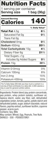 Miniatura 2 de Proti-Thin Barbecue Proti Protein Chips, 0.45 onzas de proteína, bajas en calorías, bajas en carbohidratos, bajas en grasas, sin azúcar, alta fibra