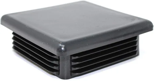 Miniatura 7 de Tapa cuadrada negra de plástico de 4 x 4 pulgadas, tapón de acabado, tapa de extremo de tubo de tubo, universal para silla duradera (20)