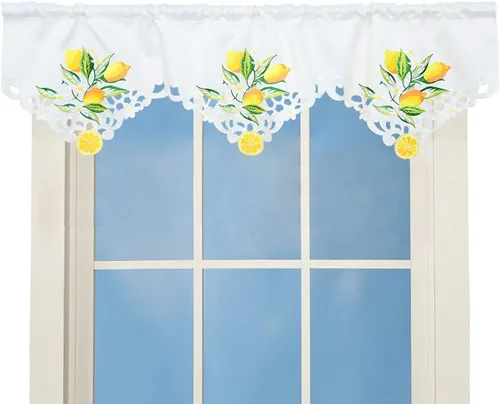 Miniatura 10 de Cenefa de Cortina Bordada con Trébol Irlandés A 58 × L 14 Pulgadas, Decoraciones de Ventana de Cocina para el Día de San Patricio o Primavera