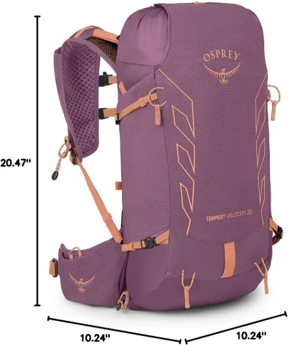 Miniatura 14 de Osprey Tempest Velocity - Mochila de senderismo para mujer, 20L, color pashmina/melón, WM/L