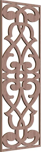 Miniatura 30 de 9 3/8"W x 24 3/8"H x 1/4"T Bellaire Decorativos Paneles de pared de madera calado, abedul