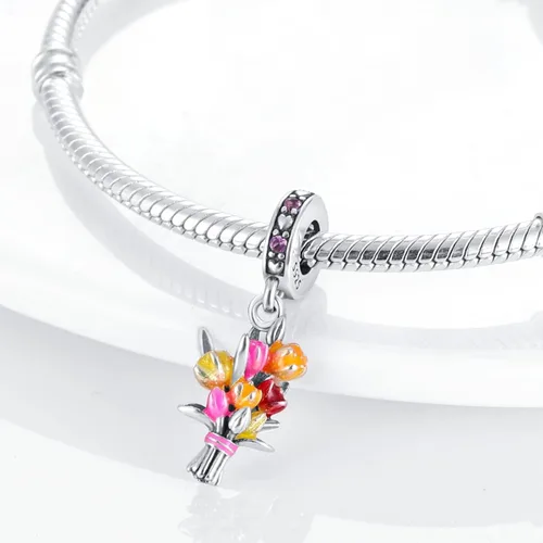 Miniatura 3 de MULA - Dijes para colocar en pulseras y collares en varios motivos, de aviones, viajes, flores, hermanas, mariposas, delfines, tortugas, regalo