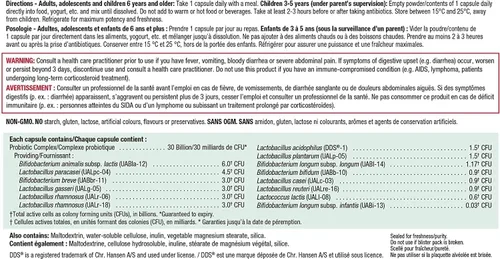 Miniatura 2 de Probiótico 30 mil millones y 30 cápsulas Marca: Jamieson Laboratories