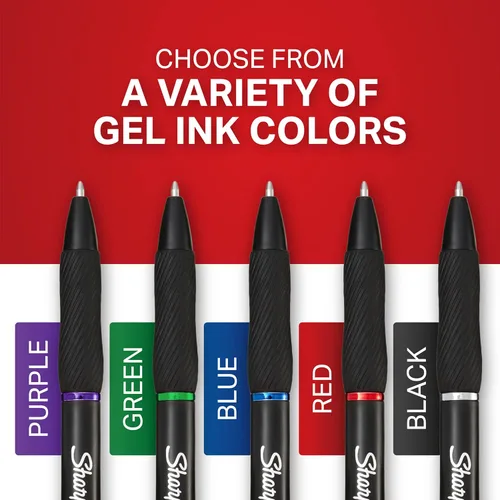 Miniatura 10 de Sharpie S-Gel Pens, Medium Point (0.7mm), Blue Ink, 12 Count - Ideal for Writing, Journaling, Drawing, Coloring, Note-Taking, College Supplies