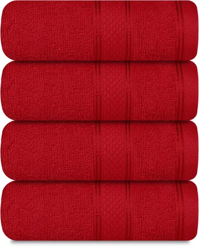 Miniatura 10 de Casa Lino Toallas de mano 100% algodón para baño, toallas de cocina suaves, altamente absorbentes y de secado rápido, juego de toallas de gimnasio