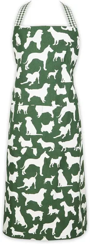 Miniatura 9 de DII Everyday Pets Kitchen Collection - Delantal de chef, bolsillos grandes y ajustable Estampado De Gato Verde Hunter