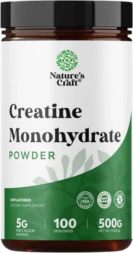 Monohidrato de creatina micronizada en polvo para hombres y mujeres, creatina pura antes y después del entrenamiento para mujeres y hombres para el