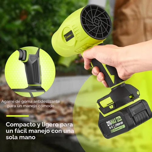 Miniatura 5 de Sakerplus Limpiador de polvo portátil, soplador de hojas inalámbrico, soplador de mano, sopladores de mano para el cuidado del césped, limpieza