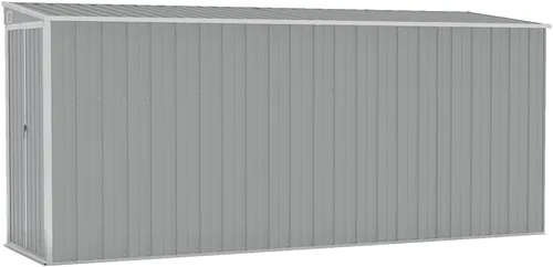 Miniatura 13 de vidaXL vidaXL Cobertizo de almacenamiento, cobertizo de jardín montado en la pared con puertas dobles con cerradura, cobertizo de almacenamiento al