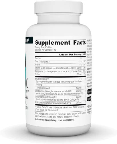 Miniatura 2 de Source Naturals Complejo articular hialurónico con glucosamina, condroitina y MSM Extra Strength - 120 Tabletas
