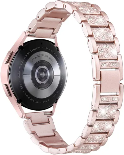 Miniatura 9 de Correa brillante para mujer compatible con Samsung Galaxy Watch 7 6 5 4 1.575 in 1.732 in/Watch 3 1.614 in/Samsung Active 2 1.575 in 1.732 in/Watch4
