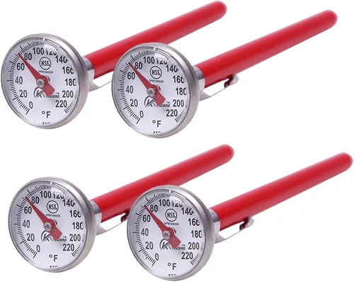Miniatura 8 de KT THERMO Termómetro de Dial de 1 Pulgada de Lectura Instantánea, Mejor para Bebidas de Café, Espuma de Leche con Chocolate