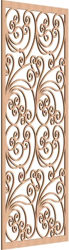 Miniatura 194 de 9 3/8"W x 24 3/8"H x 1/4"T Marilla Decorativos Paneles de Pared de Madera Calado, Abedul