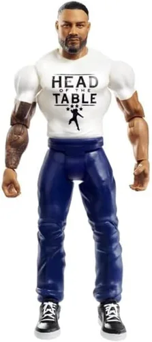 (Chase Variant - Camisa blanca) Roman Reigns - Figura de acción de lucha libre de juguetes de la serie 129 de la WWE