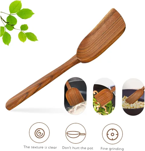 Miniatura 4 de Mikinona Pequeña espátula Utensilios de cocina Cuchara Agitar Cuchara Raspador Cuchara Herramienta de cocina Non-s Scratch Utensilios de cocina
