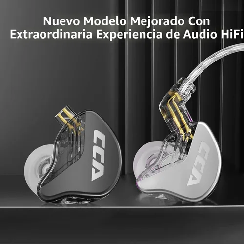 Miniatura 9 de CCA CRA Auriculares - Monitor intrauditivo, diafragma ultrafino, controlador dinámico IEM, sonido claro y graves profundos, auriculares