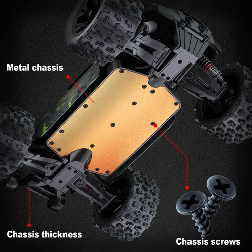 Miniatura 9 de Autos RC sin escobillas 1/14 para adultos, rápidos 50+ mph, camiones RC 4x4 todoterreno impermeables, auto eléctrico de control remoto de alta