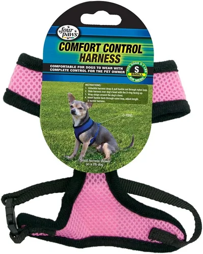 Miniatura 11 de Four Paws Comfort Control - Arnés para perro, color negro, extra pequeño