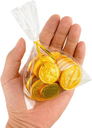 Miniatura 4 de Bolsas transparentes para golosinas, 100 bolsas de celofán, bolsas transparentes para dulces con 100 lazos metálicos para dulces, palomitas de maíz