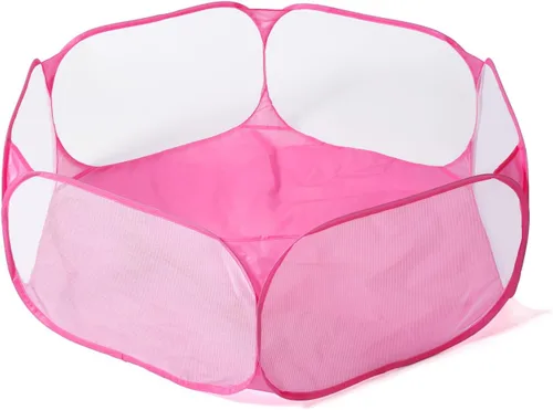 Miniatura 13 de STARBOLO Tienda de campaña para niños con pelotas, plegable para niños pequeños, piscina de pelotas, valla de gateo para interiores y exteriores