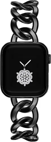 Correas de cadena cool de 38/40/41/42/44/45/46mm para mujeres compatibles con las correas de Apple Watch Series 11/ SE3/10/9/8/7/6/5/4, pulsera de