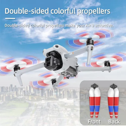 Miniatura 2 de Air 3 / Air 3s Hélices de bajo ruido para DJI Air 3 Cámara Control remoto Drone RC Accesorios Reemplazo de accesorios de repuesto plateado