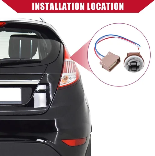 Miniatura 2 de No.2U5Z13411SA - Soporte para lámpara trasera y de coche con arnés de cable para Ford F-150 2004-2017, conector de señal de luz, plástico, 1 unidad