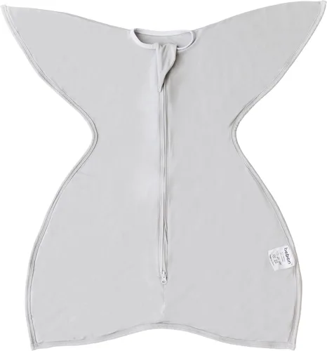 bebon Transition Swaddle - Manta portátil para bebé, saco de dormir acogedor, envoltura con cremallera de 2 vías, 95% viscosa de bambú, 5% elastano