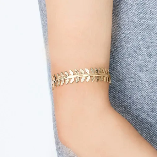 Miniatura 3 de Brazalete de oro para mujer, chapado en oro de 14 quilates, pulsera gruesa de moda para mujer, pulsera de oro rosa para adolescentes, pulsera