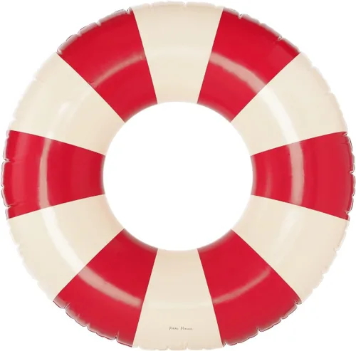 Miniatura 17 de Petites Pommes Flotador de piscina a rayas para niños y niños pequeños, tubo interior duradero, diseño de rayas clásico impreso a mano, dona