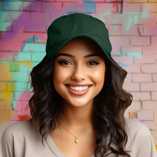 Miniatura 25 de DALIX Gorra de béisbol para papá, lisa, para hombre, mujer, algodón, ajustable, en blanco, sin estructurar, suave