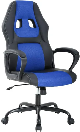 Miniatura 11 de BestOffice - Silla de oficina para escritorio de juegos, silla de juegos de carreras, con respaldo alto, para computadora, giratoria, silla
