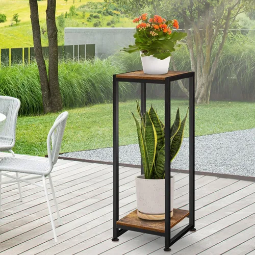 Miniatura 5 de Lilybud- lily Soporte para plantas de interior, 31.5 pulgadas de alto, soporte de pedestal de madera resistente para interiores y exteriores