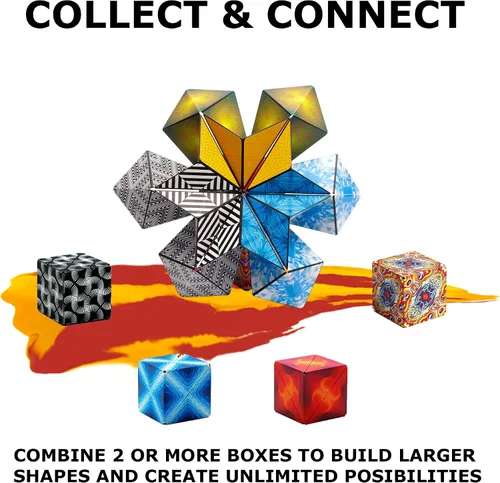 Miniatura 9 de SHASHIBO Bundle - Shashibo Battle Shapes Magnetizing Puzzle Juego y Holográfico - Solar