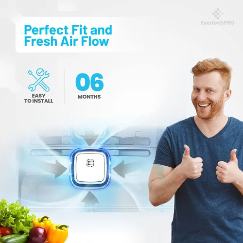 Miniatura 5 de EvertechPRO LT120F - Juego de 4 filtros de filtro de aire para Kenmore Elite 469918, repuesto para refrigerador LG ADQ73214404 ADQ73214402