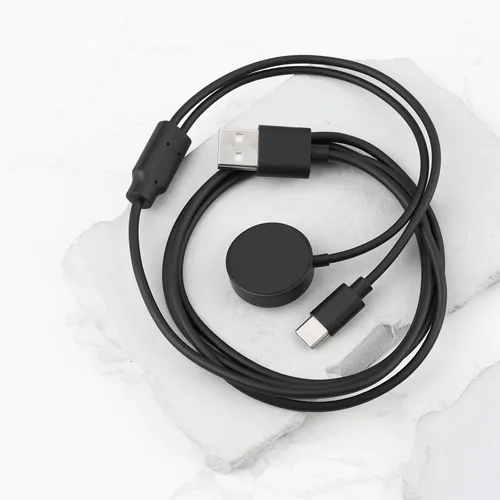Miniatura 7 de Cable de carga inalámbrico USB 2 a 1 Tpye-C de 3.9 pies compatible con Fossil Gen 6/5/4
