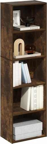 Miniatura 46 de Furinno - Estantería abierta reversible de 5 cubos, color blanco y rosado, 11069WH/PI Blanco/Rosa