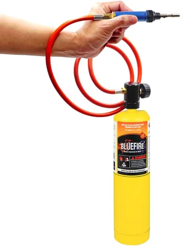 Miniatura 9 de BLUEFIRE Kit de Antorcha de Soldadura Mini Lápiz de Gas MAP/MAPP de 3' con Manguera Multifunción Antorcha de Propano con Encendedor de Pedernal