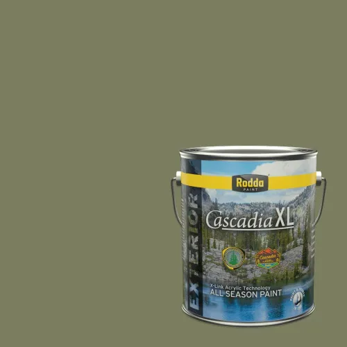 Rodda Paint CASCADIA XL - Pintura satinada exterior e imprimación en uno, 1 galón, hoja de aloe