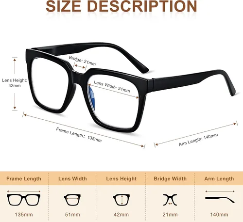 Miniatura 3 de EASY READ 3 pares de anteojos de lectura para mujer, cuadrados, con bloqueo de luz azul anti UV, lectores de computadora con bisagra de resorte