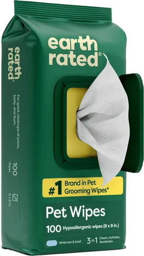 Miniatura 13 de Earth Rated XL - Toallitas para mascotas para perros y gatos, limpieza hipoalergénica y sin perfume de 3 en 1, desodorizante e hidratante extra