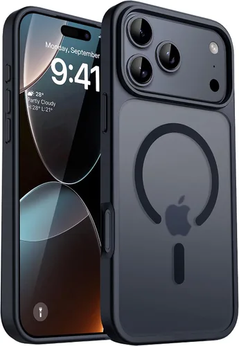 Miniatura 55 de CACOE Funda magnética para iPhone 12 y iPhone 12 Pro de 6.1 pulgadas - Compatible con MagSafe y soporte magnético para teléfono en el automóvil,