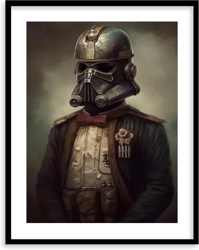 Miniatura 12 de Láminas de Arte de Retratos Victorianos de Star Wars - Impresión de Arte Fino Giclée Premium - Decoración de Pared Steampunk Estética, Póster Darth
