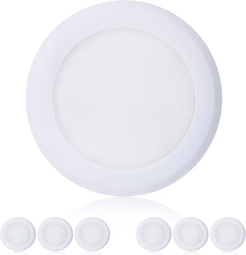 Miniatura 9 de TOPELER Paquete de 12 luces de techo de montaje empotrado de 6 pulgadas, 15 W, luz de disco LED de montaje empotrado regulable de bajo perfil, 1000