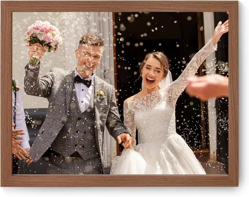 Miniatura 20 de Impresiones de lienzo personalizadas enmarcadas con tus fotos, impresión personalizada de foto a lienzo, regalos para parejas, amigos, familia, Negro