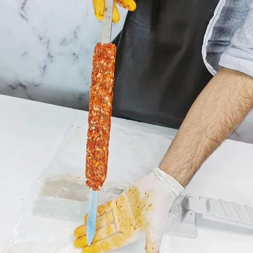 Miniatura 2 de Kebab Maker, prensa de pinchos de plástico y molde manual de Kabob, forma tu Kebab Kofta como un chef tradicional hecho a mano para asar carne