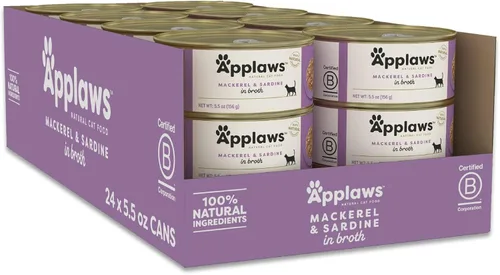Miniatura 16 de Applaws Alimento húmedo natural para gatos en caldo, alimento húmedo enlatado de ingredientes limitados, sin aditivos, hecho con ingredientes